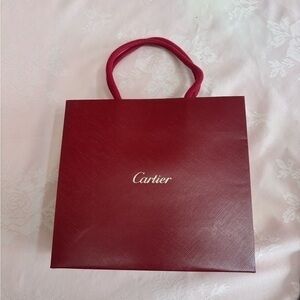 Cartier Red Shopping Bag